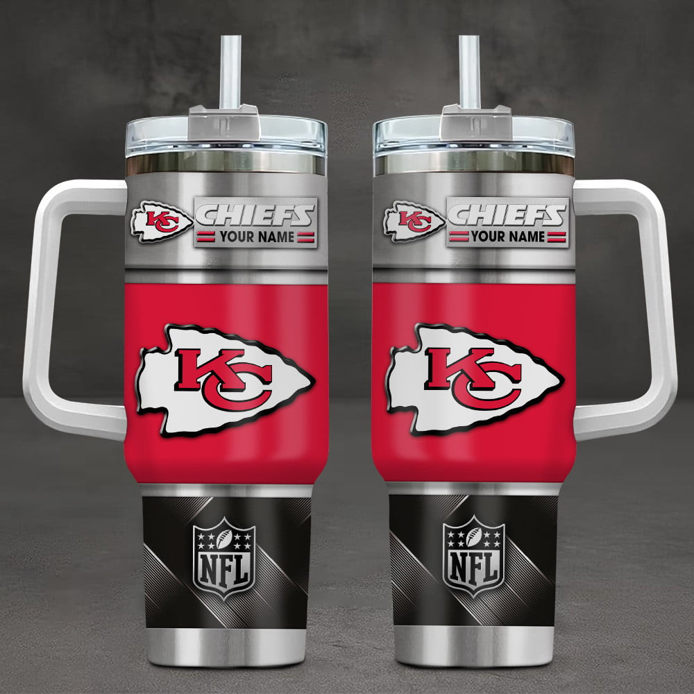 FINAL SALE - NEW CUSTOMIZED NFL01 KCC KANSAS CITY CHIEFS TUMBLER CUP