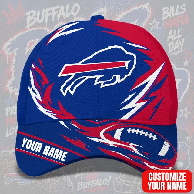 SPECIAL EDITION - NEW CUSTOMIZED NFL03 BFB BUFFALO BILLS CLASSIC CAP