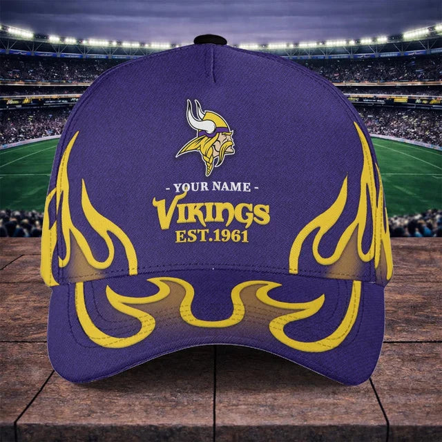 VIRAL EDITION - NEW CUSTOMIZED NFL05 MVK MINNESOTA VIKINGS CLASSIC CAP