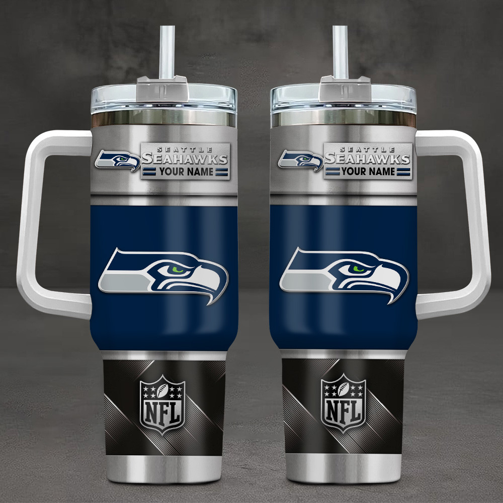 FINAL SALE - NEW CUSTOMIZED NFL06 SSH SEATTLE SEAHAWKS TUMBLER CUP