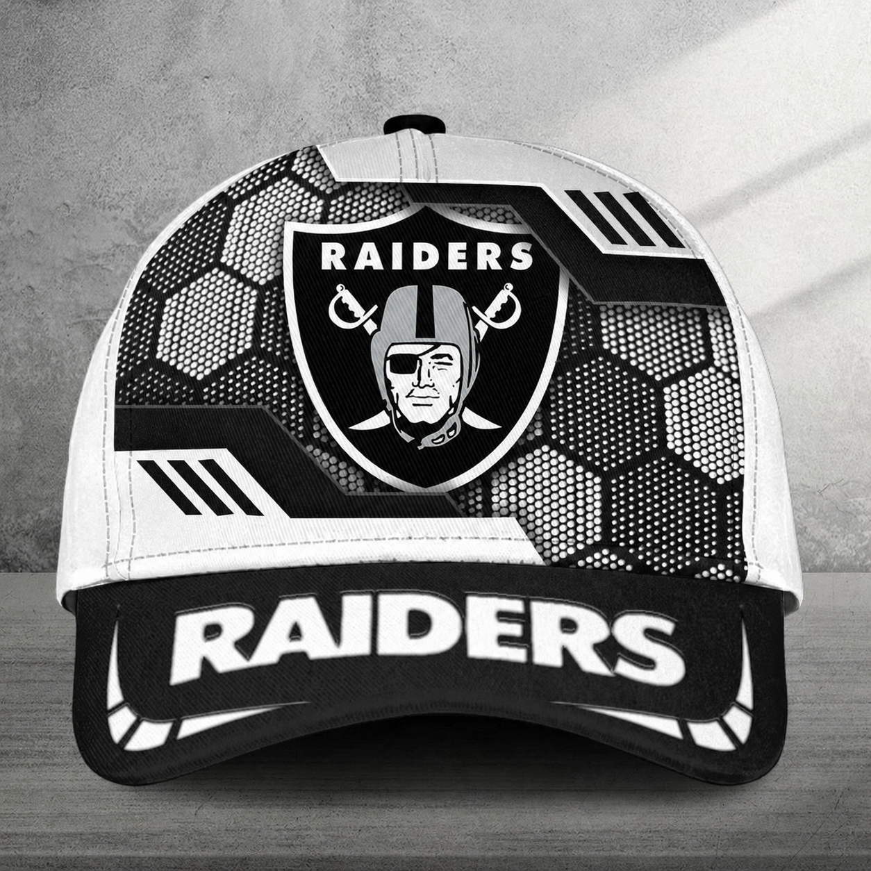 FINAL SALE - NEW CUSTOMIZED NFL07 LVR LAS VEGAS RAIDERS CLASSIC CAP