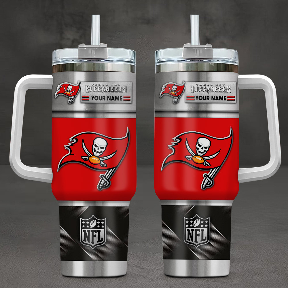 FINAL SALE - NEW CUSTOMIZED NFL10 TBB TAMPA BAY BUCCANEERS TUMBLER CUP
