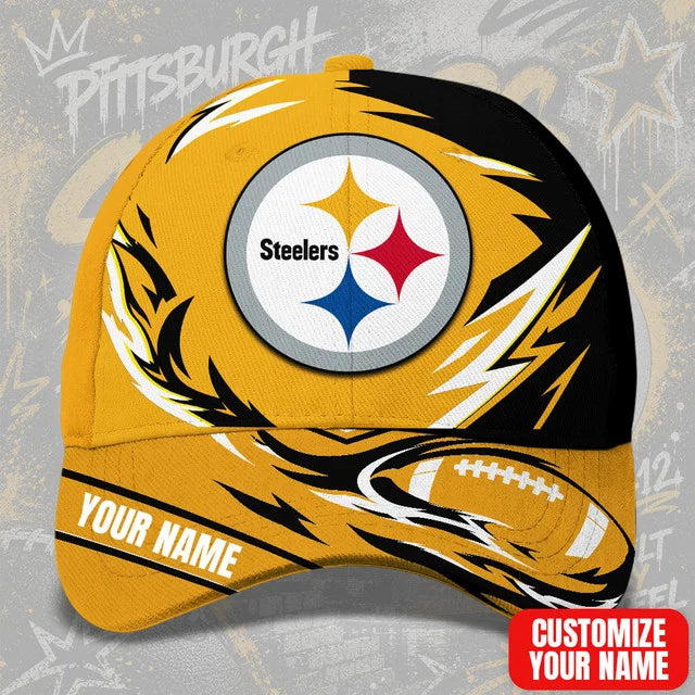 SPECIAL EDITION - NEW CUSTOMIZED NFL14 PSB PITTSBURGH STEELERS CLASSIC CAP