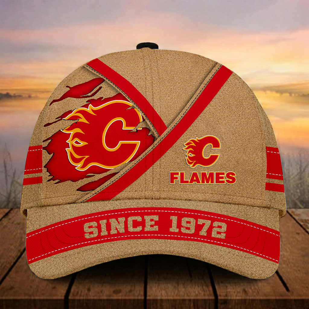 LIMITED EDITION - NEW CUSTOMIZED NHL17 CGF CG FLAMES CLASSIC CAP