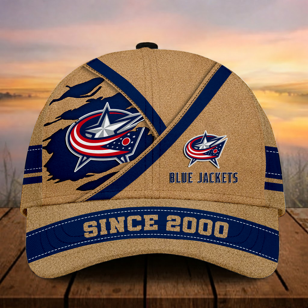 LIMITED EDITION - NEW CUSTOMIZED NHL18 CBJ CB JACKETS CLASSIC CAP