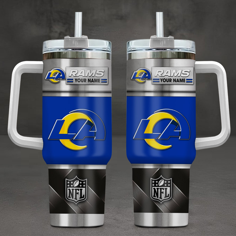 FINAL SALE - NEW CUSTOMIZED NFL22 LAR LOS ANGELES RAMS TUMBLER CUP