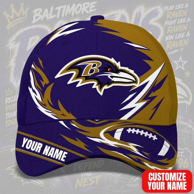 SPECIAL EDITION - NEW CUSTOMIZED NFL28 BTR BALTIMORE RAVENS CLASSIC CAP