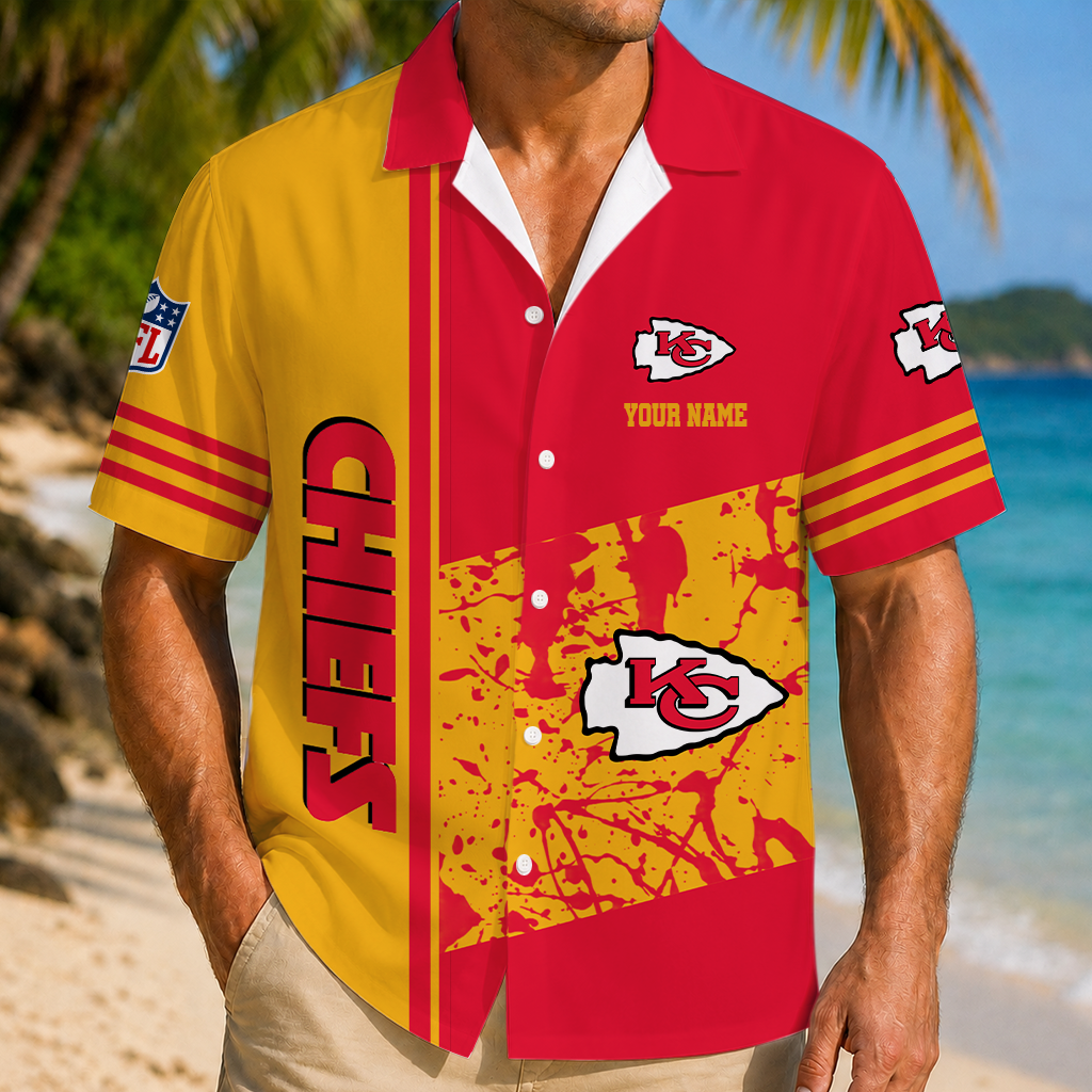 FINAL SALE - NEW CUSTOMIZED NFL01 KCC KANSAS CITY CHIEFS UNISEX HAWAIIAN SHIRT
