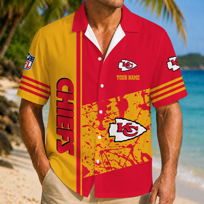 FINAL SALE - NEW CUSTOMIZED NFL01 KCC KANSAS CITY CHIEFS UNISEX HAWAIIAN SHIRT