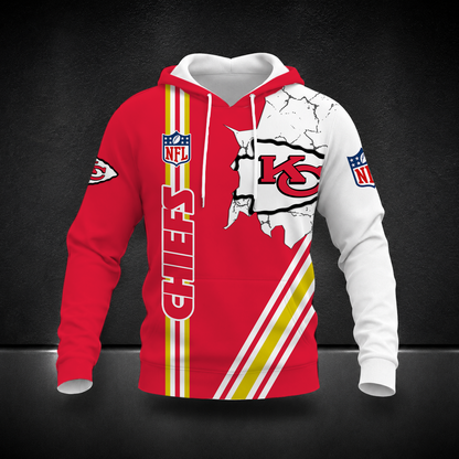 FINAL SALE- NEW CUSTOMIZED NFL01 KCC KANSAS CITY CHIEFS T-SHIRT, POLO SHIRT, ZIP POLO SHIRT, SWEATSHIRT, HOODIE & ZIP HOODIE