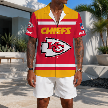 FLASH SALE - NEW CUSTOMIZED NFL01 KCC KANSAS CITY CHIEFS UNISEX HAWAIIAN SHIRT