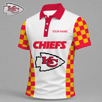 LIMITED EDITION - NEW CUSTOMIZED NFL01 KCC KANSAS CITY CHIEFS T-SHIRT, POLO SHIRT, ZIP POLO SHIRT, SWEATSHIRT, HOODIE & ZIP HOODIE
