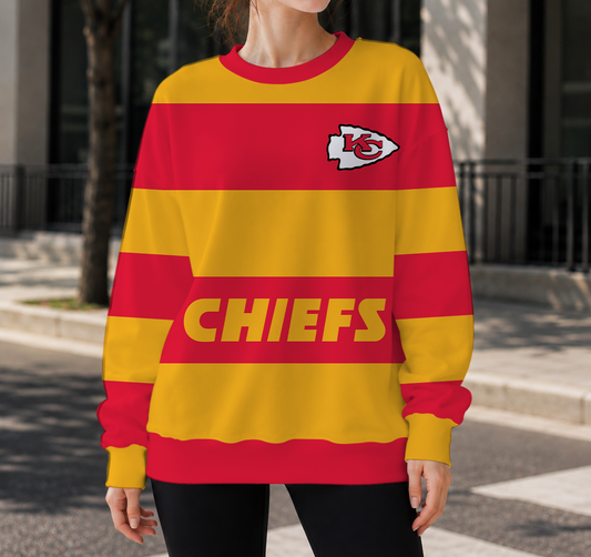 HOT DEAL- NEW CUSTOMIZED NFL01 KCC KANSAS CITY CHIEFS UNISEX SWEATSHIRT