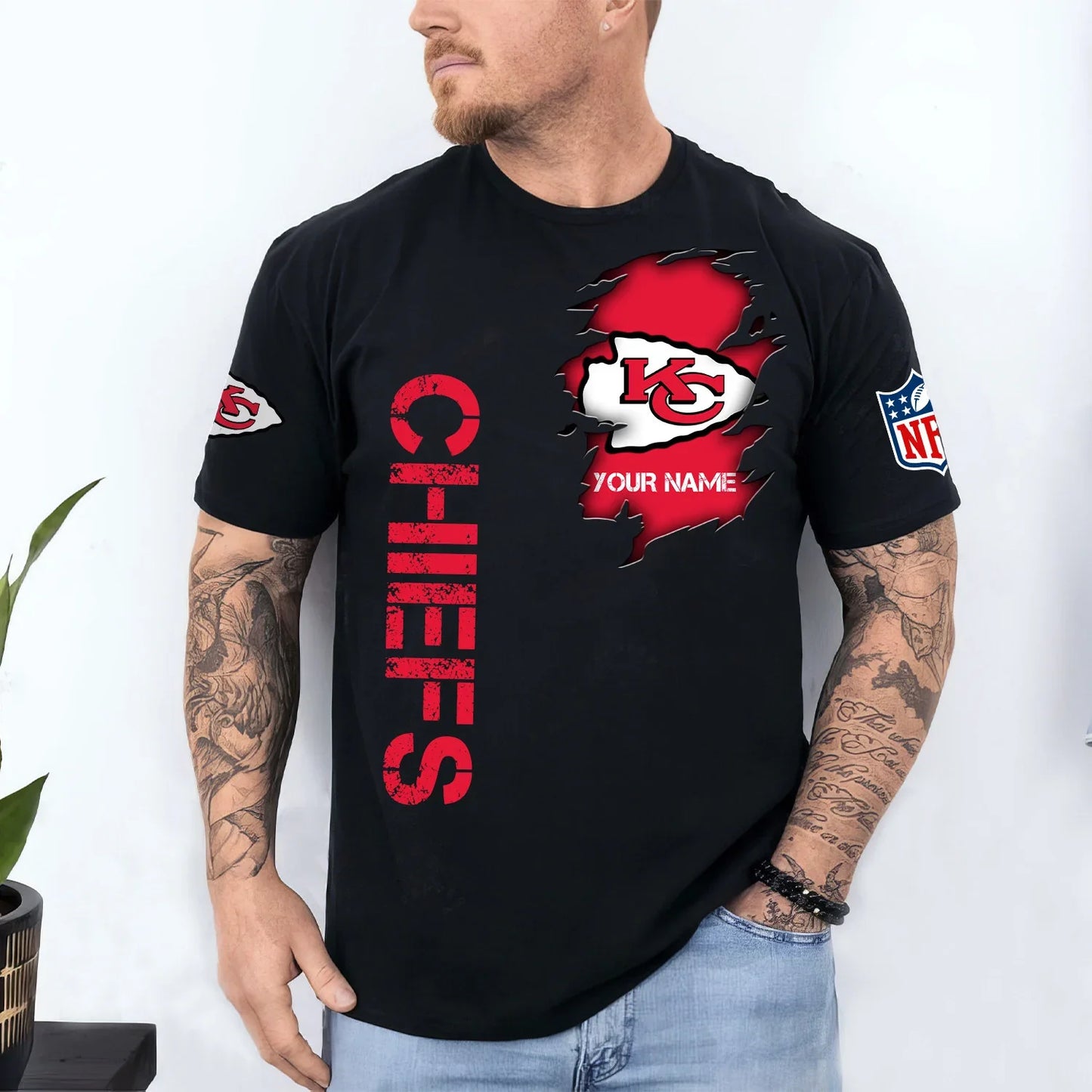 VIRAL EDITION - NEW CUSTOMIZED NFL01 KCC KANSAS CITY CHIEFS T-SHIRT, POLO SHIRT, ZIP POLO SHIRT, SWEATSHIRT, HOODIE & ZIP HOODIE