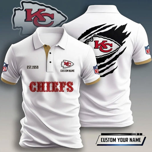 FLASH SALE - NEW CUSTOMIZED NFL01 KCC KANSAS CITY CHIEFS T-SHIRT, POLO SHIRT, ZIP POLO SHIRT, HOODIE, ZIP HOODIE & SWEATSHIRT