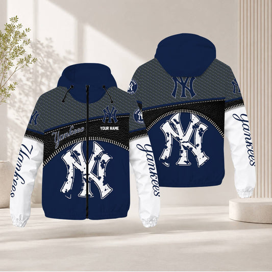 FINAL SALE - NEW CUSTOMIZED MLB01 NYY NEW YORK YANKEES WINDBREAKER JACKET