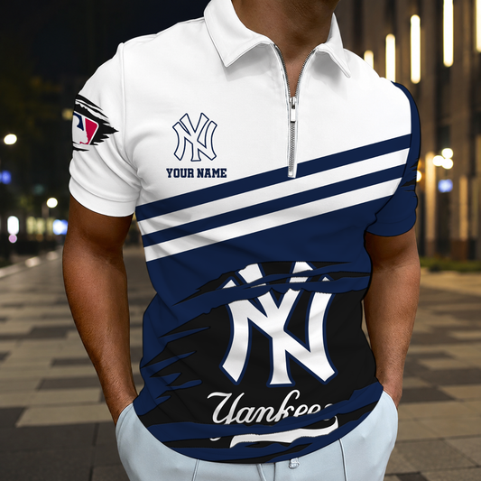 HOT DEAL - NEW CUSTOMIZED MLB01 NYY NEW YORK YANKEES T-SHIRT, POLO SHIRT, ZIP POLO SHIRT, SWEATSHIRT, HOODIE & ZIP HOODIE