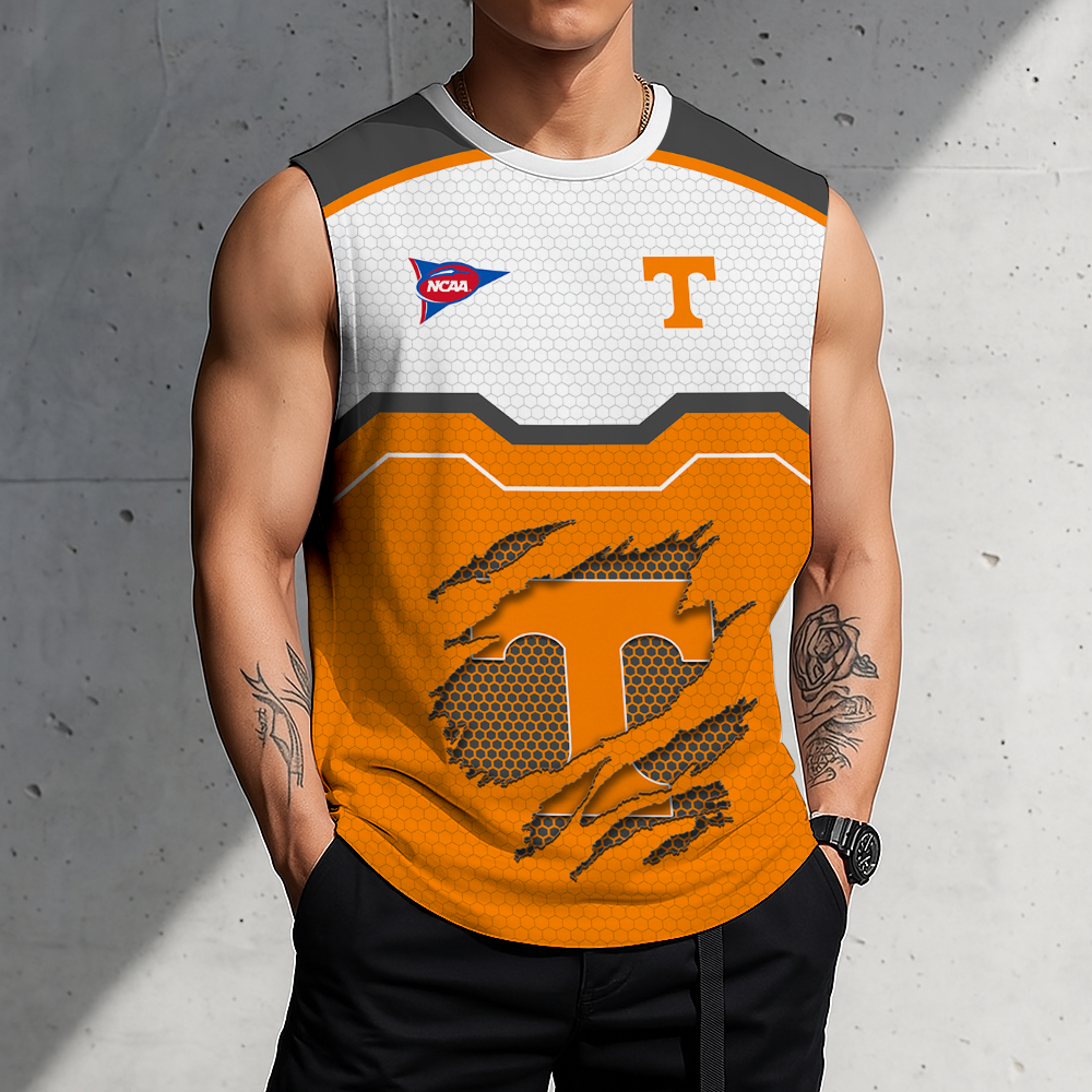 SPECIAL EDITION - NEW CUSTOMIZED NCAA FBS01 TNV TENNESSEE VOLUNTEERS MEN'S GYM SHIRT