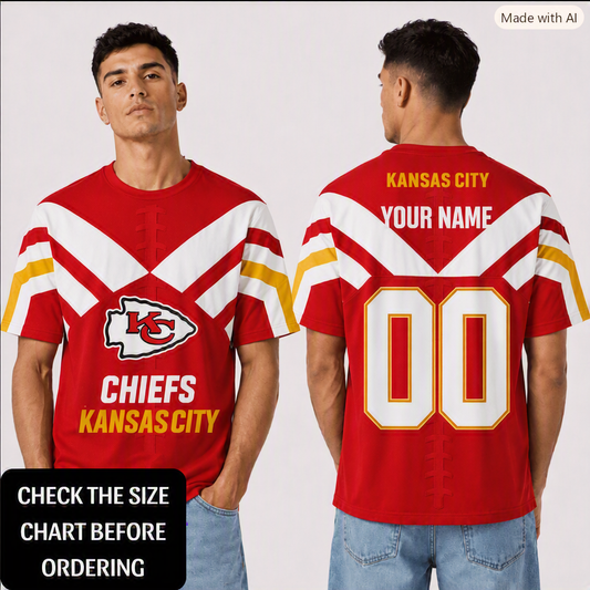 SPECIAL EDITION - NEW CUSTOMIZED NFL01 KCC KANSAS CITY CHIEFS T-SHIRT, POLO SHIRT, ZIP POLO SHIRT, HOODIE, ZIP HOODIE & SWEATSHIRT