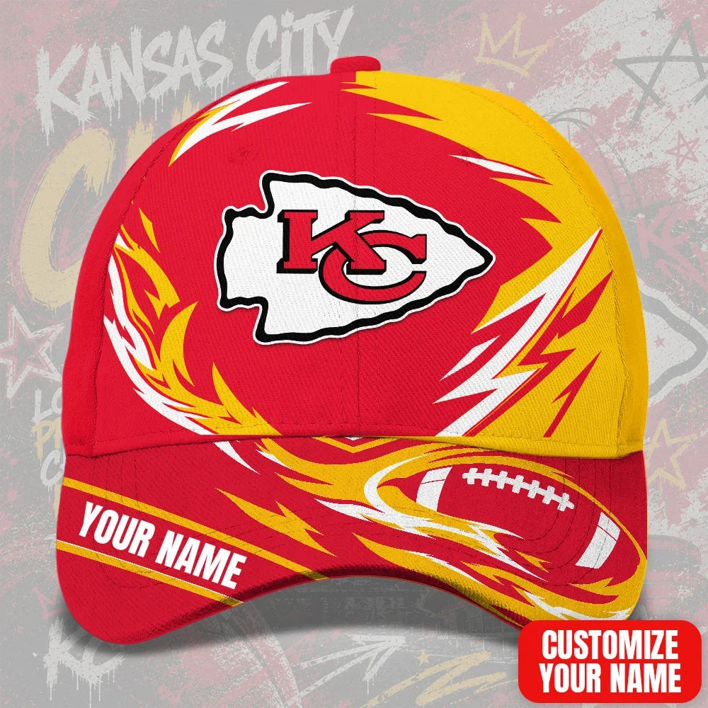 SPECIAL EDITION - NEW CUSTOMIZED NFL01 KCC KANSAS CITY CHIEFS CLASSIC CAP