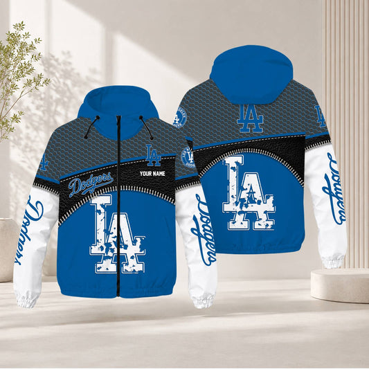 FINAL SALE - NEW CUSTOMIZED MLB02 LAD LOS ANGELES DODGERS WINDBREAKER JACKET