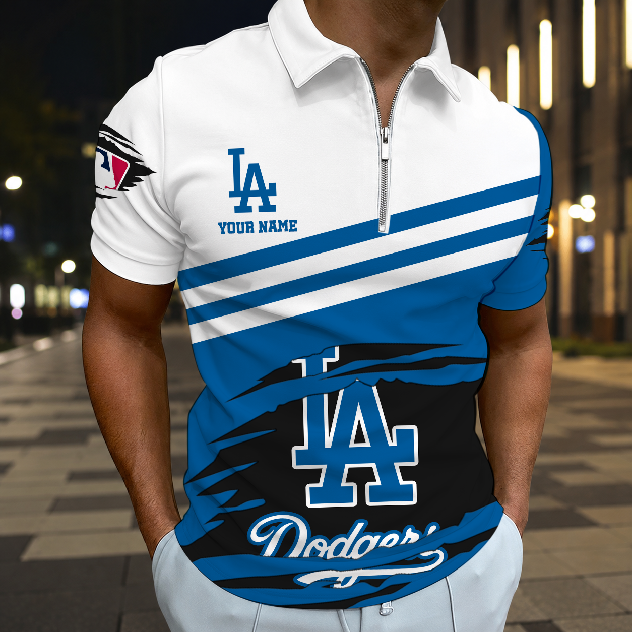 HOT DEAL - NEW CUSTOMIZED MLB02 LAD LOS ANGELES DODGERS T-SHIRT, POLO SHIRT, ZIP POLO SHIRT, SWEATSHIRT, HOODIE & ZIP HOODIE