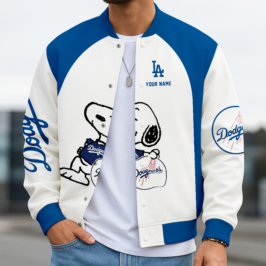 LIMITED EDITION - NEW CUSTOMIZED MLB02 LAD LA DODGERS BASEBALL JACKET, SATIN VARSITY JACKET