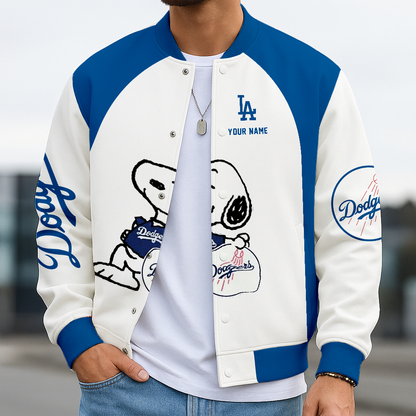 LIMITED EDITION - NEW CUSTOMIZED MLB02 LAD LA DODGERS BASEBALL JACKET, SATIN VARSITY JACKET