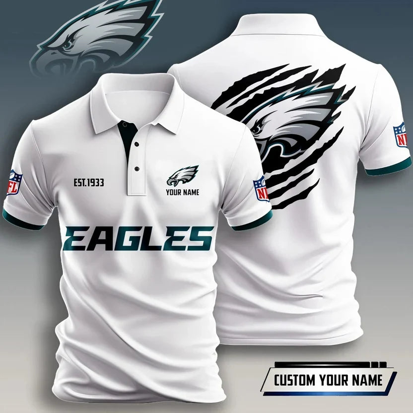 FLASH SALE - NEW CUSTOMIZED NFL02 PPE PHILADELPHIA EAGLES T-SHIRT, POLO SHIRT, ZIP POLO SHIRT, HOODIE, ZIP HOODIE & SWEATSHIRT