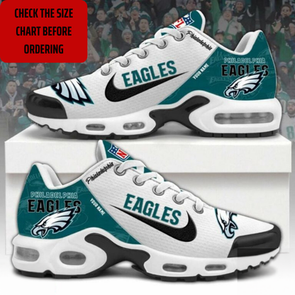 LIMITED EDITION - NEW CUSTOMIZED NFL02 PPE PHILADELPHIA EAGLES AIR MAX PLUS SNEAKERS