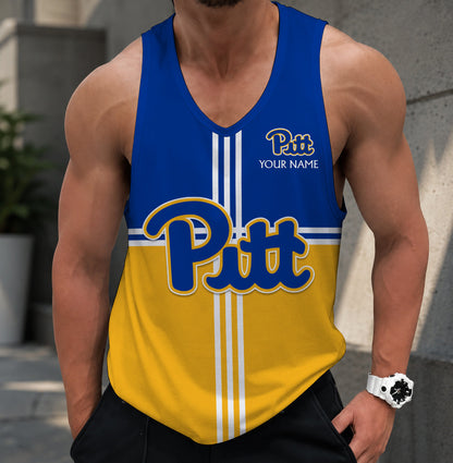 VIRAL EDITION - NEW CUSTOMIZED NCAA FBS02 PIP PITTSBURGH PANTHERS UNISEX TANK TOP