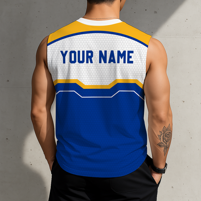 SPECIAL EDITION - NEW CUSTOMIZED NCAA FBS02 PIP PITTSBURGH PANTHERS MEN'S GYM SHIRT