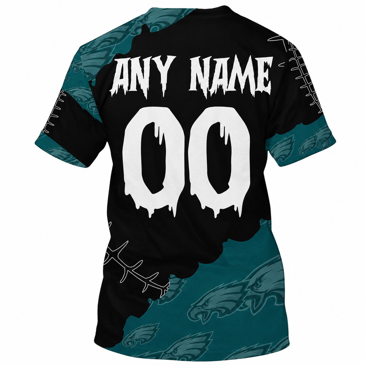 SPECIAL EDITION - NEW CUSTOMIZED NFL02 PPE PHILADELPHIA EAGLES HALLOWEEN SKULL APPAREL FOR FANS