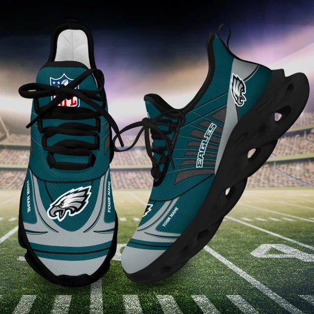 SPECIAL EDITION - NEW CUSTOMIZED NFL02 PPE PHILADELPHIA EAGLES UNISEX MAX SOUL SHOES