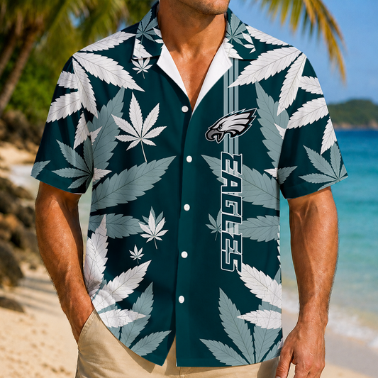 FINAL SALE - NEW CUSTOMIZED NFL02 PPE PHILADELPHIA EAGLES UNISEX HAWAIIAN SHIRT