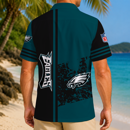 FINAL SALE - NEW CUSTOMIZED NFL02 PPE PHILADELPHIA EAGLES UNISEX HAWAIIAN SHIRT