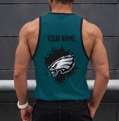 LIMITED EDITION - NEW CUSTOMIZED NFL02 PPE PHILADELPHIA EAGLES UNISEX TANK TOP