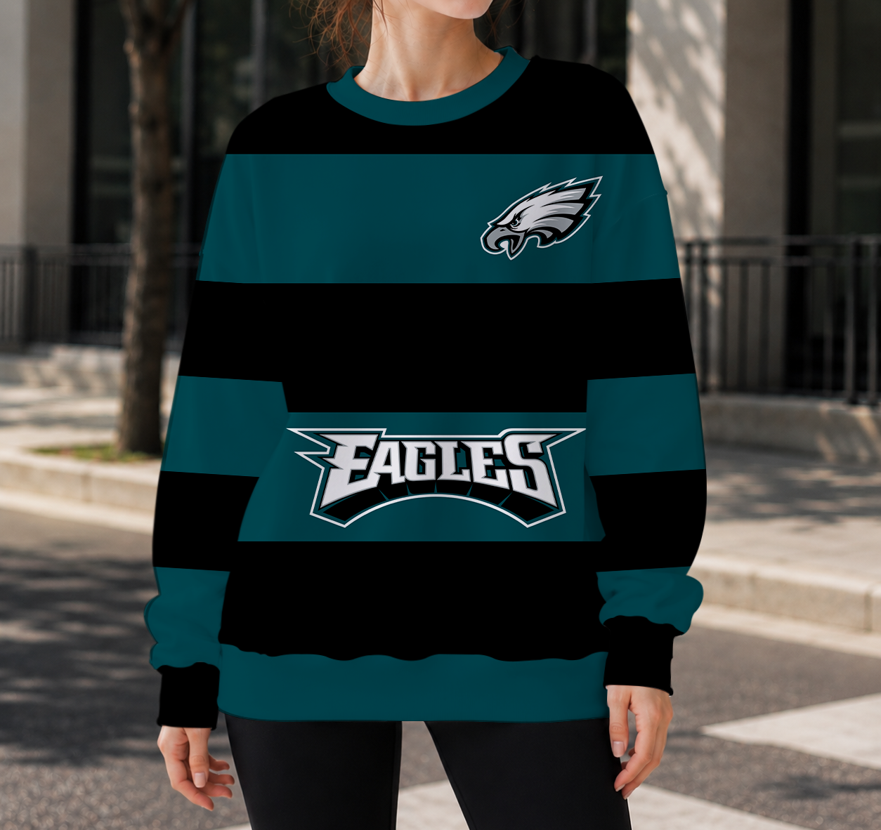 HOT DEAL- NEW CUSTOMIZED NFL02 PPE PHILADELPHIA EAGLES UNISEX SWEATSHIRT