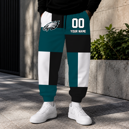 VIRAL EDITION - NEW CUSTOMIZED NFL02 PPE PHILADELPHIA EAGLES SWEATPANTS