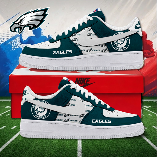 MEGA SALE - NEW CUSTOMIZED NFL02 PPE PHILADELPHIA EAGLES AF1 SNEAKERS