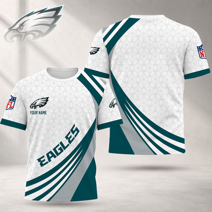 FINAL SALE - NEW CUSTOMIZED NFL02 PPE PHILADELPHIA EAGLES T-SHIRT, POLO SHIRT, ZIP POLO SHIRT, SWEATSHIRT, HOODIE & ZIP HOODIE