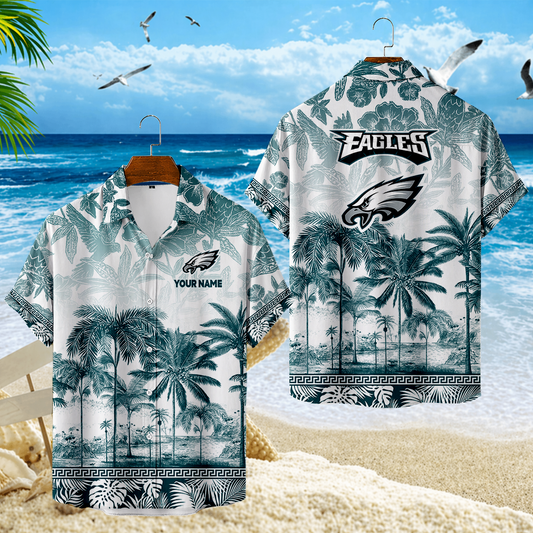 LIMITED EDITION - NEW CUSTOMIZED NFL02 PPE PHILADELPHIA EAGLES UNISEX HAWAIIAN SHIRT