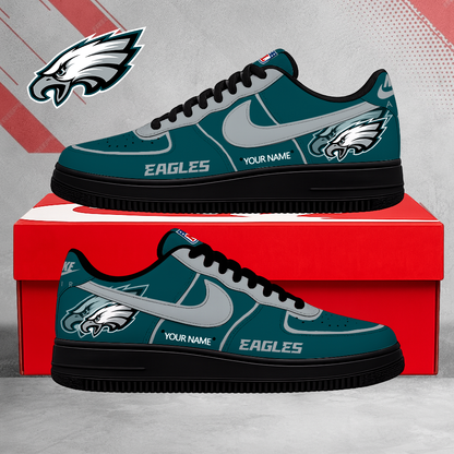 EXCLUSIVE EDITION - NEW CUSTOMIZED NFL02 PPE PHILADELPHIA EAGLES AF1 SHOES