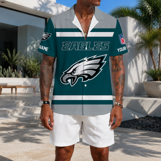 FLASH SALE - NEW CUSTOMIZED NFL02 PPE PHILADELPHIA EAGLES UNISEX HAWAIIAN SHIRT