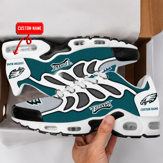HOT DEAL - NEW CUSTOMIZED NFL02 PPE PHILADELPHIA EAGLES AIR MAX PLUS SNEAKERS