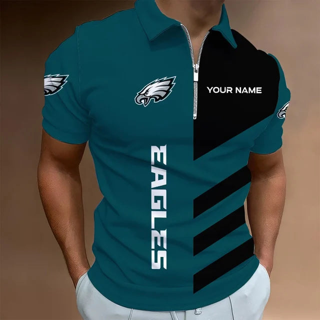 HOT DEAL - NEW CUSTOMIZED NFL02 PPE PHILADELPHIA EAGLES T-SHIRT, POLO SHIRT, ZIP POLO SHIRT, SWEATSHIRT, HOODIE & ZIP HOODIE