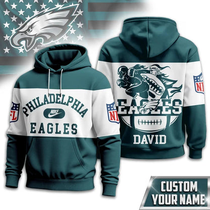 VIRAL EDITION - NEW CUSTOMIZED NFL02 PPE PHILADELPHIA EAGLES T-SHIRT, POLO SHIRT, ZIP POLO SHIRT, SWEATSHIRT, HOODIE & ZIP HOODIE