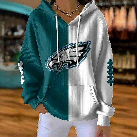 VIRAL EDITION - NEW CUSTOMIZED NFL02 PPE PHILADELPHIA EAGLES RIBBED HOODIE & SWEATSHIRT