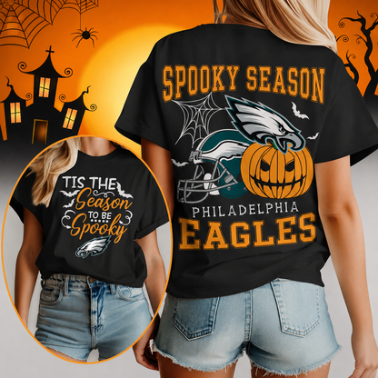 FLASH SALE - NEW CUSTOMIZED NFL02 PPE PHILADELPHIA EAGLES  HALLOWEEN T-SHIRT, HOODIE & ZIP HOODIE
