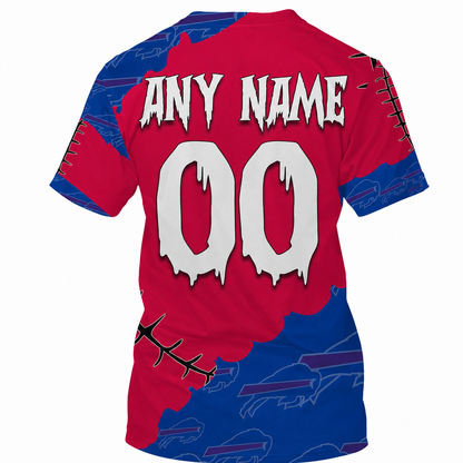 SPECIAL EDITION - NEW CUSTOMIZED NFL03 BFB BUFFALO BILLS HALLOWEEN SKULL APPAREL FOR FANS